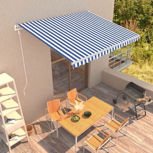 Tenda na automatsko uvlačenje 400 x 300 cm plavo-bijela slika 27