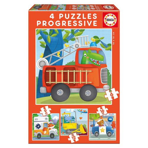 Rescue Patrol Progressive puzzle 6-9-12-16pcs slika 1