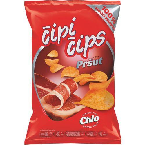 Čipi čips pršut 130g slika 1