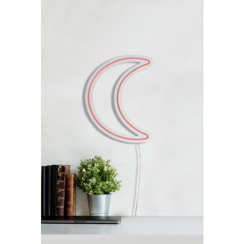 Wallity Ukrasna plastična LED rasvjeta, Crescent - Pink slika 4