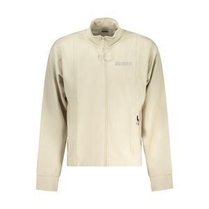 GUESS JEANS MEN'S ZIP-UP SWEATSHIRT BEIGE