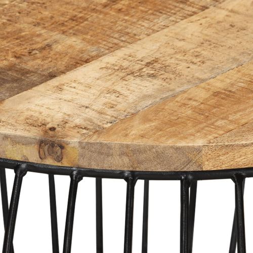 Stolić za kavu Ø 68 cm od grubog drva manga slika 5
