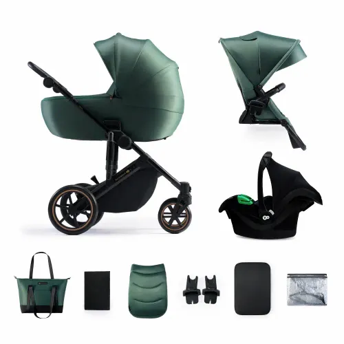 Kinderkraft dječja kolica PRIME 2 MINK PRO 3u1, Dark Green slika 2