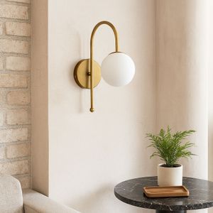 Zidna Lampa 242085, boje: Bijela, Zlata