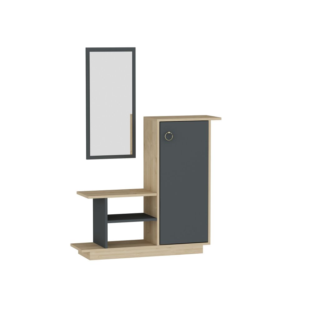 Asia OakAnthracite Hall Stand slika 3