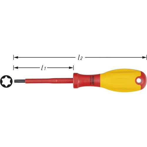 VDE Torx odvijač Hazet veličina T 20 duljina oštrice: 80 mm slika 3