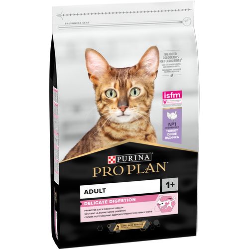 PRO PLAN Adult 1+ Delicate Digestion, bogato puretinom, 10 kg slika 1