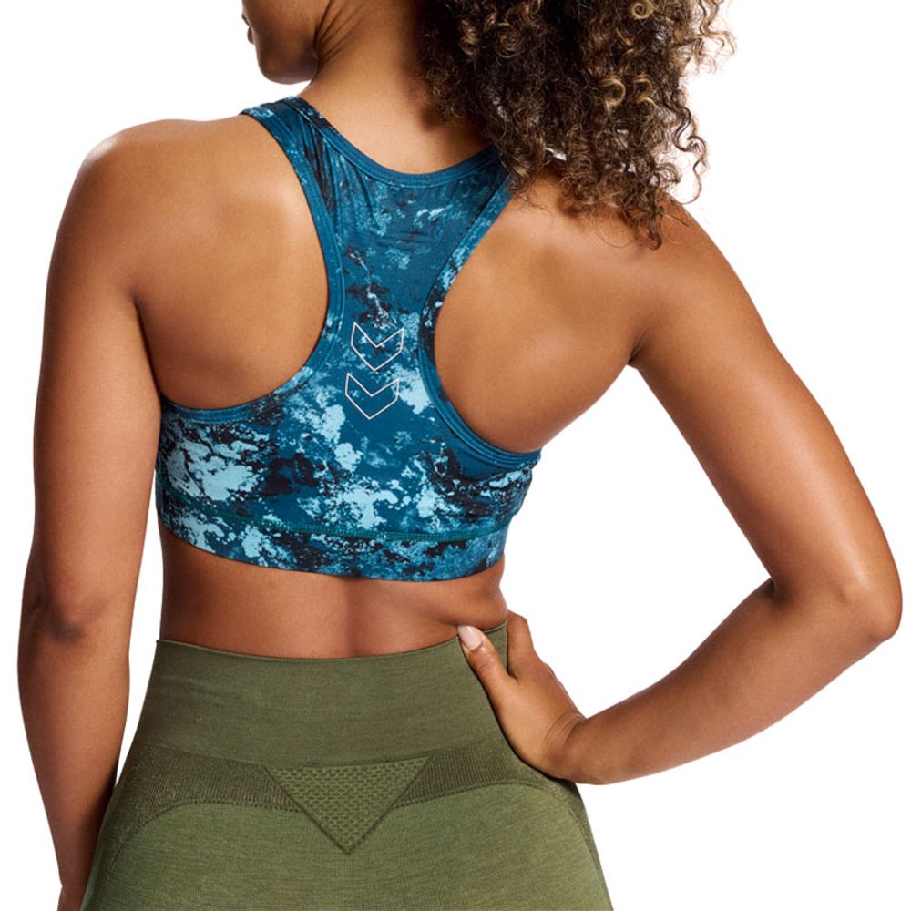 Hummel Top Hmlte Digi Sandstorm Aop Sports Bra za Žene slika 4