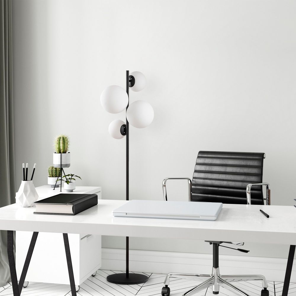 Fazli - 10521 Crna i Bijela Podna Lampa slika 2