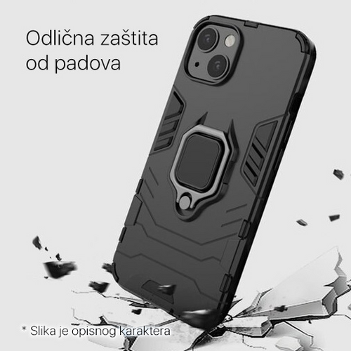 Maska Cube Ring za Samsung S918 Galaxy S23 Ultra tamno plava slika 5