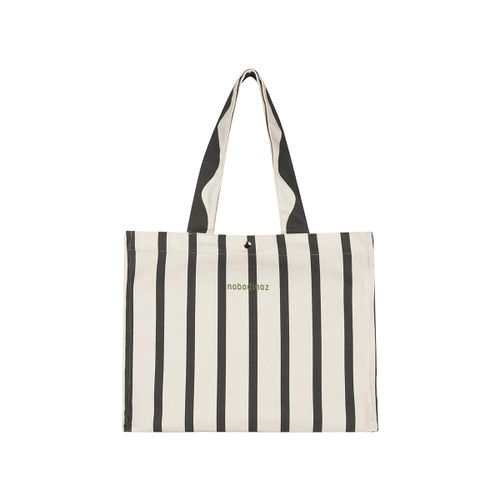 Nobodinoz Portofino Tote Torba Stripes, Black slika 1