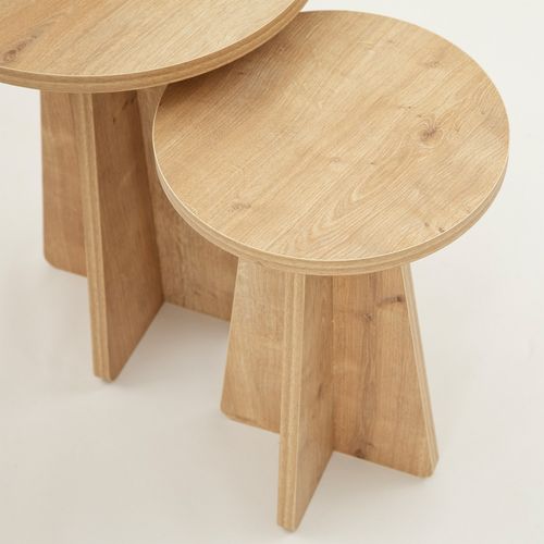 Mushroom - Sapphire Oak Sapphire Oak Nesting Table (2 Pieces) slika 5