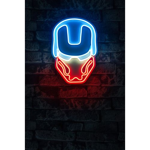 Wallity Ukrasna plastična LED rasvjeta, Iron Man - Multicolor slika 2