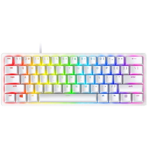 Razer Huntsman Mini Mercury Edition 60% Opto-Gaming Keyboard (Clicky Purple Switch) slika 1