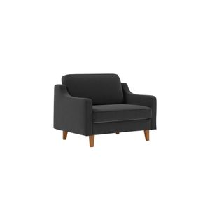 Fotelja Robin Loveseat - boje: noćno siva orah