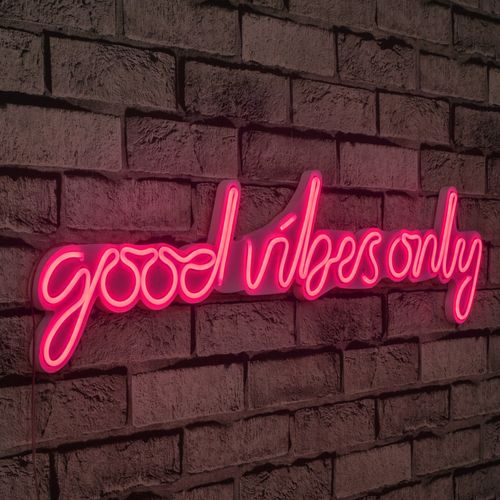 Good Vibes Only - Pink Pink Decorative Plastic Led Lighting slika 1