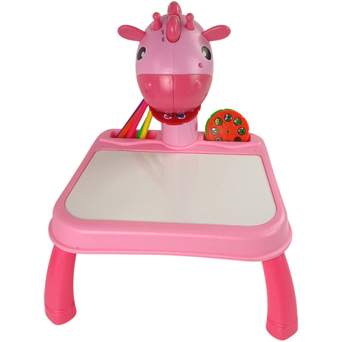 Dinosaur stol sa projektorom za crtanje - Pribor boja - Roza boja slika 3