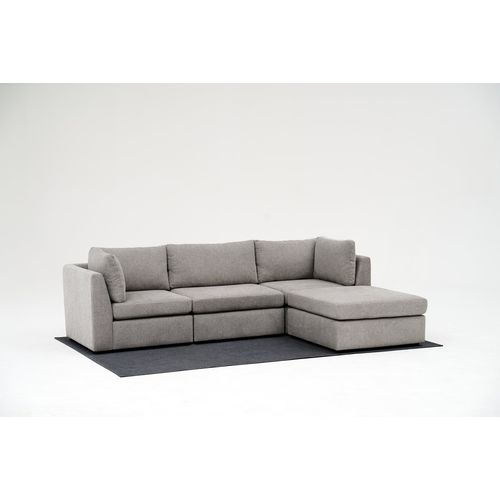 Atelier Del Sofa Kutna garnitura, Mottona Corner Sofa - Light Grey slika 2