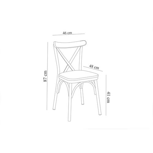 Woody Fashion Proširivi blagavaonski stol i stolice (5 komada) Alma slika 14