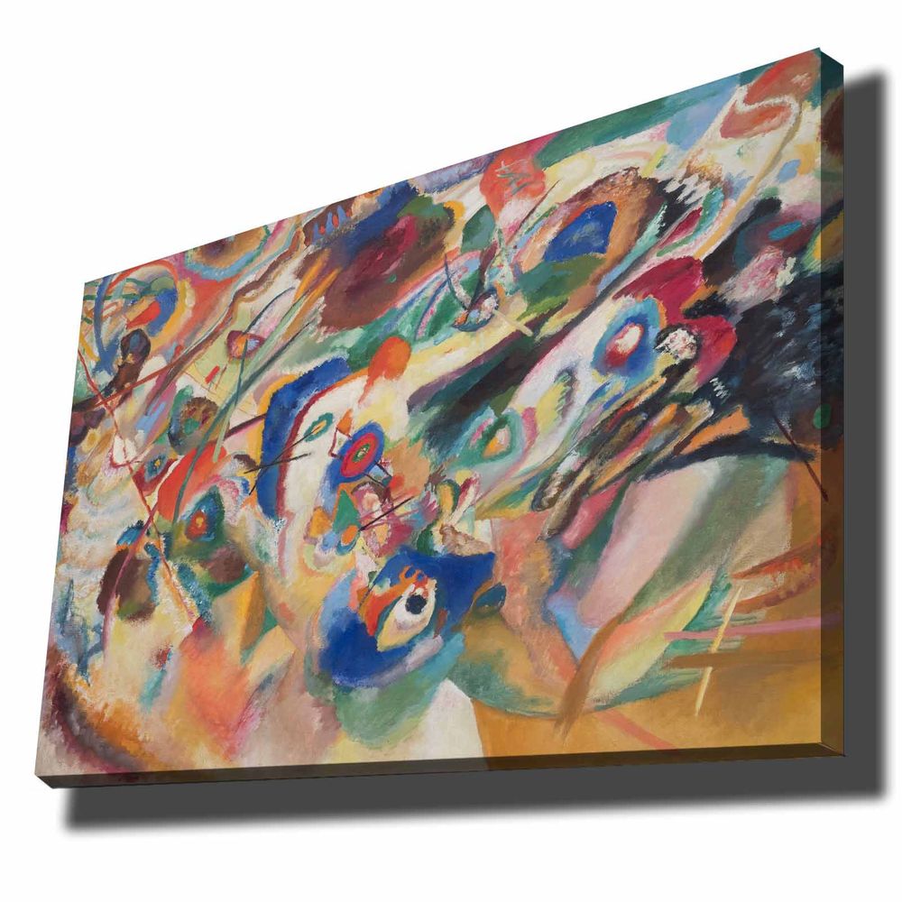 Dekorativna Platnena Slika 'Kandinsky Inspiracija' u Više Boja, 70x100 cm slika 2