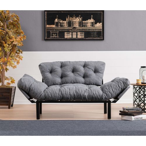 Atelier Del Sofa Nitta - Grey Grey 2-Seat Sofa-Bed slika 1