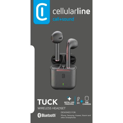 Cellularline slušalice BT TWS Tuck black slika 5