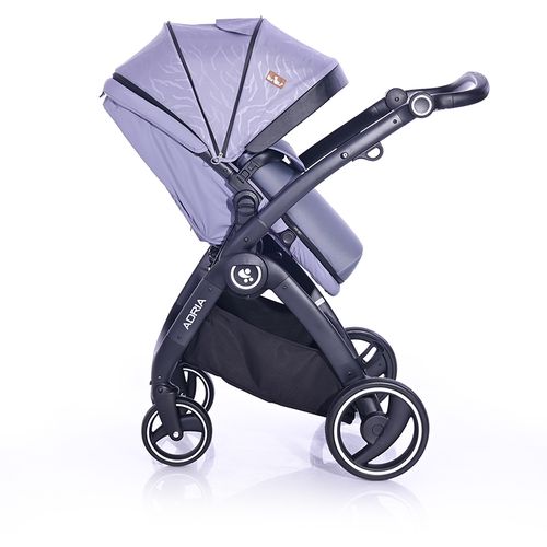 LORELLI ADRIA Kolica Grey 2u1 SET: Košara + Putna Torba + Zimska Navlaka (do 15 kg) slika 9