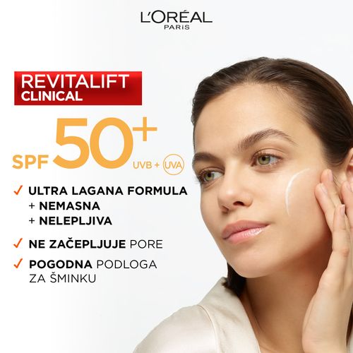 L'Oreal Paris Revitalift Clinical lagani dnevni fluid sa UV zaštitom i vitaminom C SPF 50+ 50ml slika 6