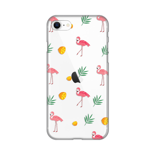 Torbica Silikonska Print Skin za iPhone 7/8/SE 2020/2022 Flamingos slika 1