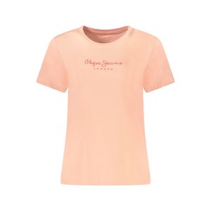 PEPE JEANS WOMEN'S SHORT SLEEVE T-SHIRT PINK