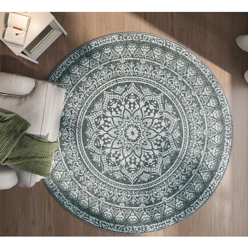 SONGMICS HOME Round rug, 160 cm dark grey slika 5