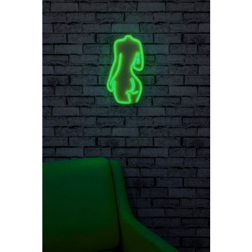 Wallity Ukrasna plastična LED rasvjeta, Sexy Woman - Green slika 3