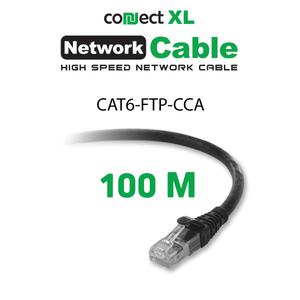Connect XL Mrežni FTP kabl, CAT6, CCA, 100 met. - Cat6e FTP CCA (dark gray)