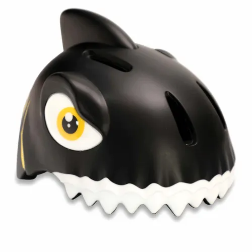 CrazySafety 3D dječja kaciga Shark Black - s LED svjetlom slika 2