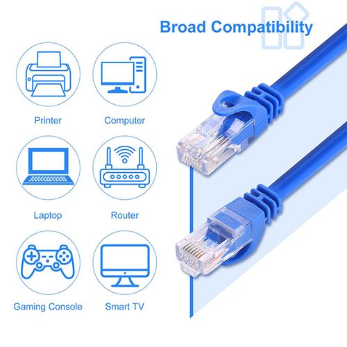 Xwave Kabl CAT6E 0.5m blue UTP mrežni patch,lan,50cm dužine,plava slika 2