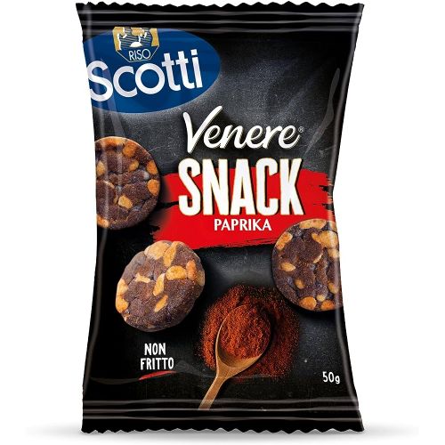 Riso Scotti Venere snack, okus Paprika, bez glutena, 50 g slika 1