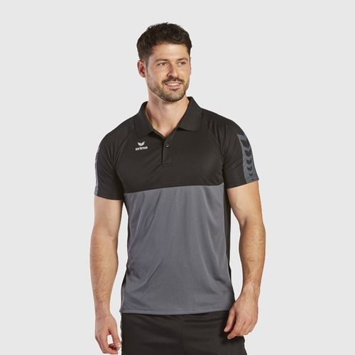 Majica Erima Six Wings Polo Slate Grey/Black slika 4