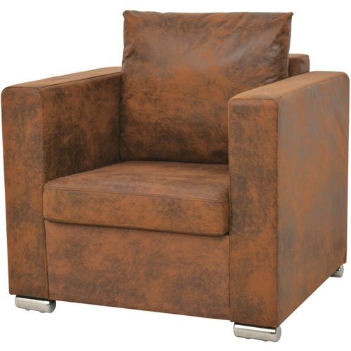 3-dijelni set sofa od umjetne brušene kože slika 10
