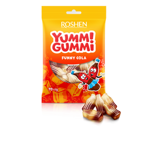 Roshen Yummi Gummi gumeni bomboni funny cola 70g