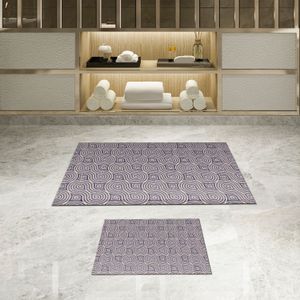 510605 - Beige Beige
Lilac
Purple Bathmat Set (2 Pieces)