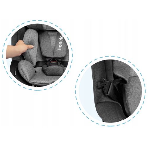 Lionelo autosjedalica Antoon, i-Size R129, 360°, ISOFIX, 0-18Kg, crna, 5g jamstv slika 6