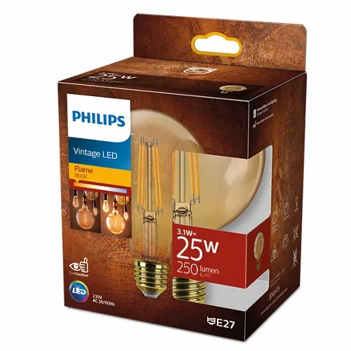 Philips led sijalica g95 25w 1800k e27 ndsrt amber 1pf, 929003628301 slika 1