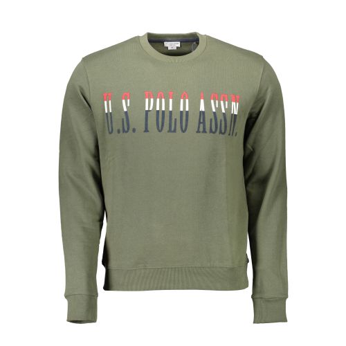 US POLO SWEATSHIRT WITHOUT ZIP MAN GREEN slika 1