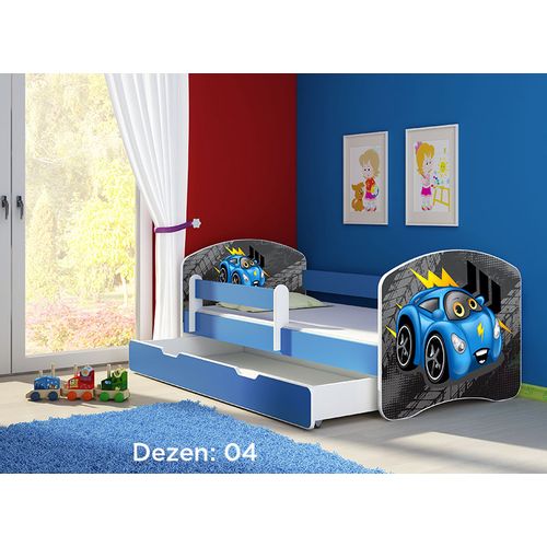 Deciji krevet ACMA II 140x70 F + dusek 6 cm BLUE4 slika 1