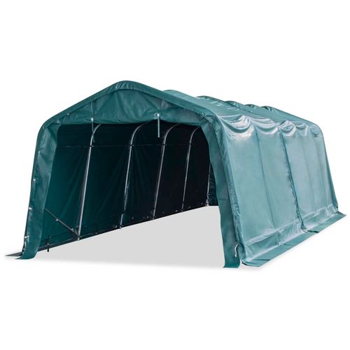 Uklonjivi šator za stoku PVC 550 g/m² 3,3 x 8 m tamnozeleni slika 11