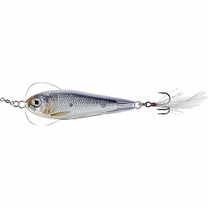 LiveTarget metalna varalica Flutter Shad (Jigging Spoon) Silver Black 70mm 28g (FSJ70SK202)