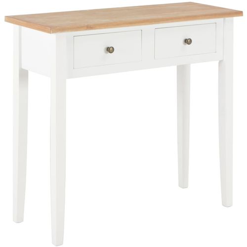 280053 Dressing Console Table White 79x30x74 cm Wood slika 47