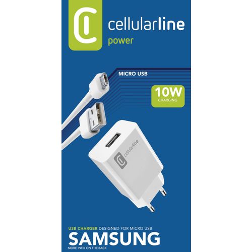 Cellularline kućni punjač Samsung i kabel Micro USB 2A/10W slika 3