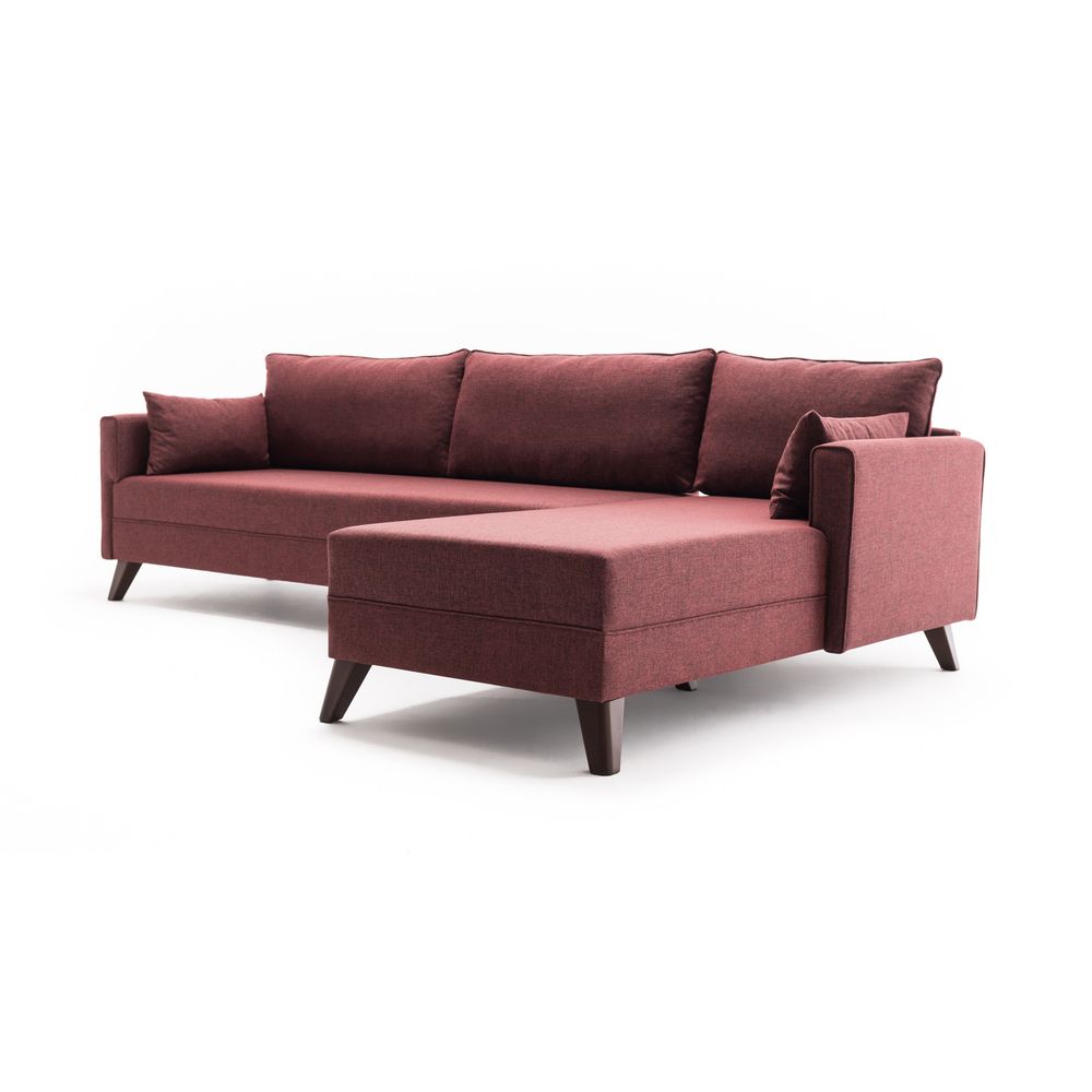 Bella Ugaona Sofa Desna - Grimizno Crvena slika 5