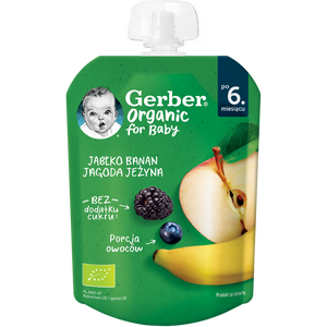 Gerber Organic for Baby Pire jabuka, banana, borovnica i kupina 80g